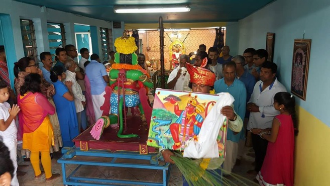CODY ETTRAM GÔVINDEN AU TEMPLE MAHA VISHNU DE L'ETANG CAMBUSTON 