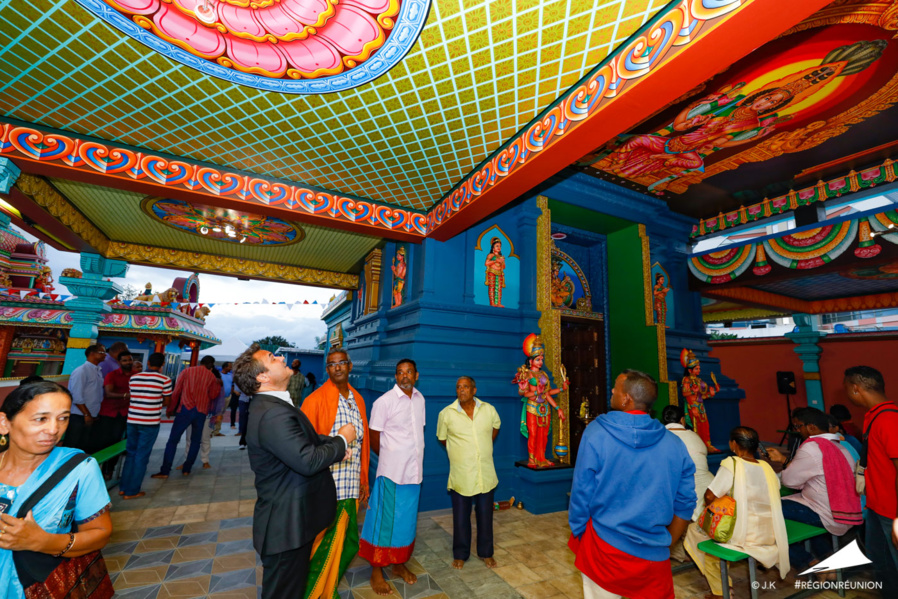 CONSÉCRATION DU TEMPLE MARIAMEN AU CHAUDRON : DIDIER ROBERT VISITE LE KOYIL CONSÉCRATION DU TEMPLE MARIAMEN AU CHAUDRON : DIDIER ROBERT VISITE LE KOYIL