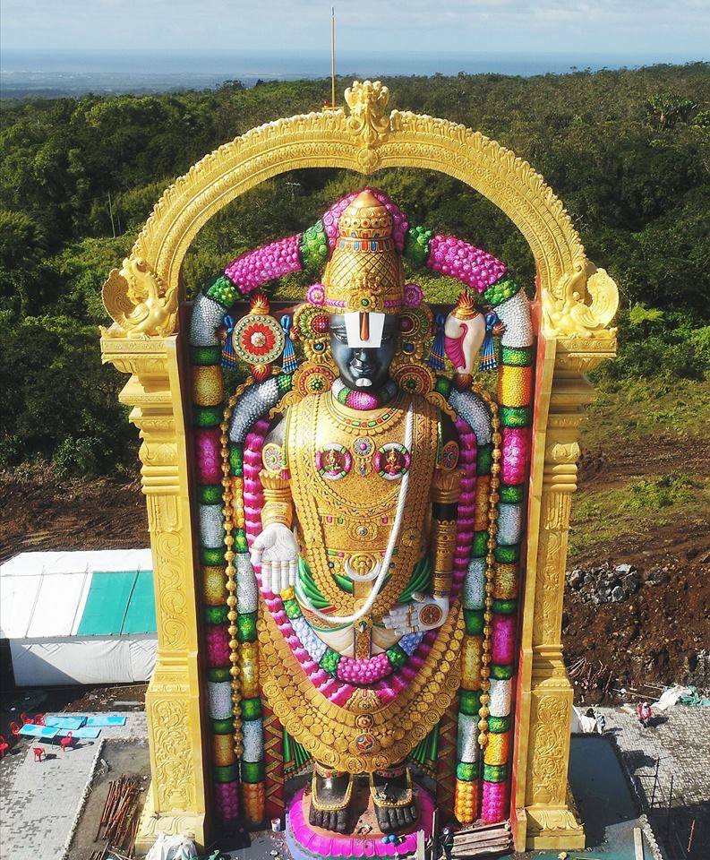 ÎLE MAURICE : LA STATUE DE VENKATESHWARA UNIQUE AU MONDE INAUGURÉE CE DIMANCHE ÎLE MAURICE : LA STATUE DE VENKATESHWARA UNIQUE AU MONDE INAUGURÉE CE DIMANCHE