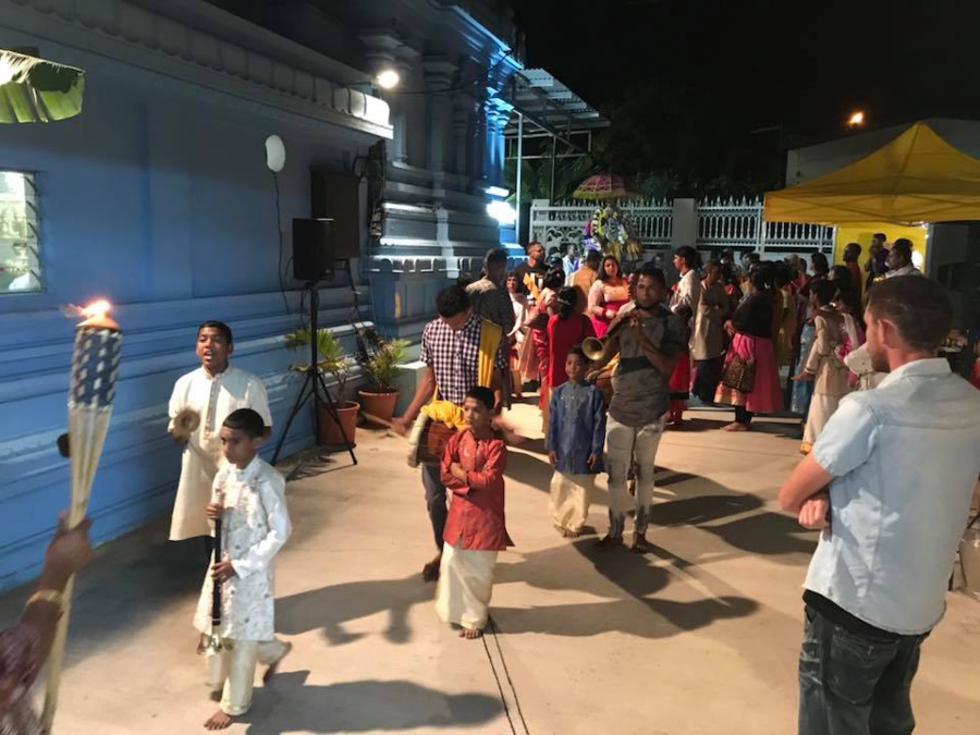 DÉBUT DE SHIVA TIROUVARNAM BRAHMOTSAVAM AU TEMPLE CHOCALINGOM MINATCHY DE TAMATAVE 