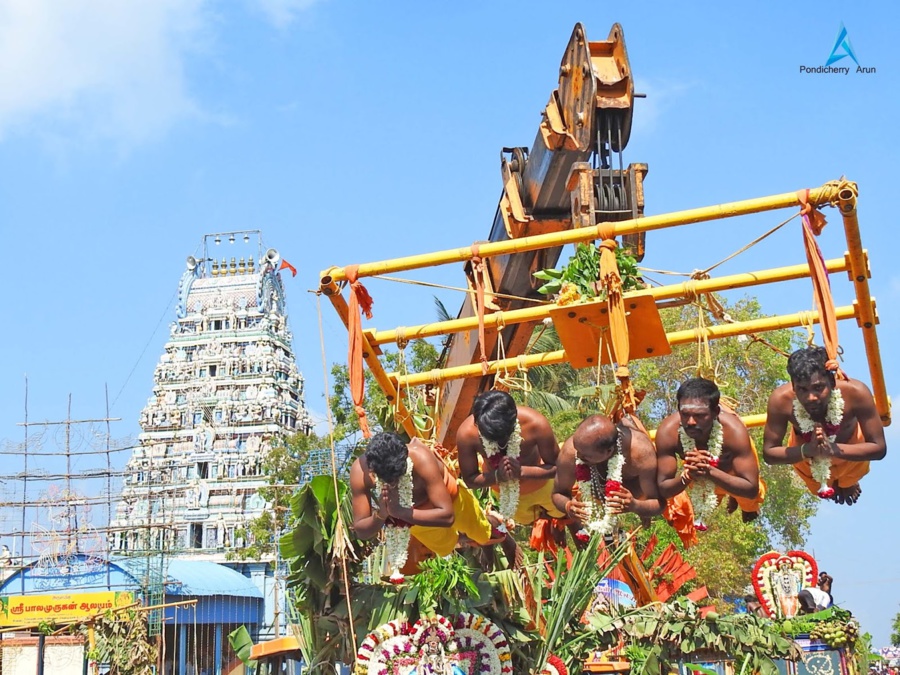 CÉLÉBRATION DE PANGUNI UTHIRAM 2019 AU TEMPLE KALAPET DE PONDICHÉRY 
