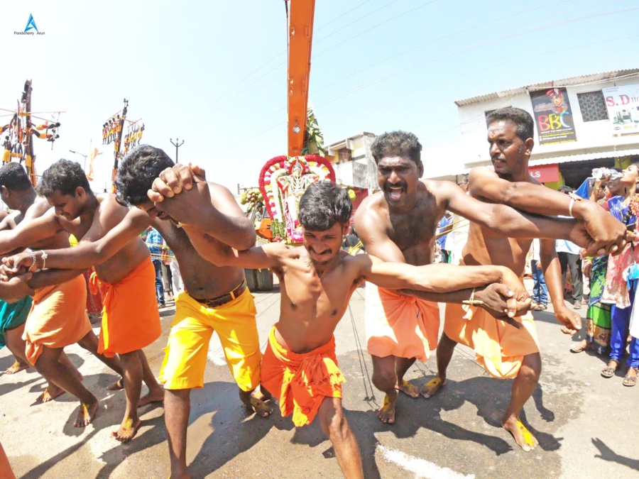 CÉLÉBRATION DE PANGUNI UTHIRAM 2019 AU TEMPLE KALAPET DE PONDICHÉRY 