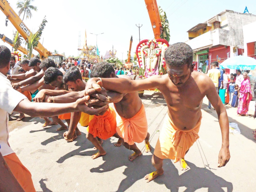 CÉLÉBRATION DE PANGUNI UTHIRAM 2019 AU TEMPLE KALAPET DE PONDICHÉRY 