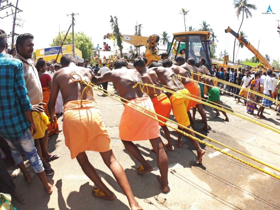 CÉLÉBRATION DE PANGUNI UTHIRAM 2019 AU TEMPLE KALAPET DE PONDICHÉRY 