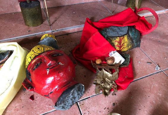 LE TEMPLE MOUNIAPIN DE SAINT-ANNE VANDALISÉ 