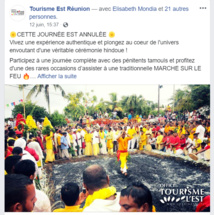 LA MARCHE SUR LE FEU TOURISTIQUE PAYANTE ENFIN ANNULÉ !  