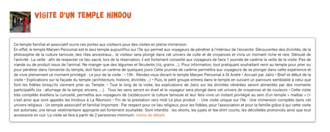 VISITE D'UN TEMPLE HINDOU PAYANT !
