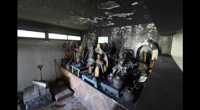 TEMPLE PANDIALÉ À SAINT-ANDRÉ : ENTRE STATUES VOLÉES ET KÔVIL INCENDIÉES TEMPLE PANDIALÉ À SAINT-ANDRÉ : ENTRE STATUES VOLÉES ET KÔVIL INCENDIÉES