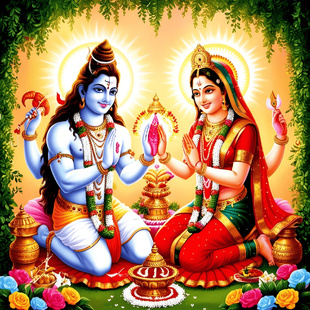 LE MEENAKSHI THIRUKALYANAM : LE MARIAGE SACRÉ DE MEENAKSHI ET SHIVA LE MEENAKSHI THIRUKALYANAM : LE MARIAGE SACRÉ DE MEENAKSHI ET SHIVA