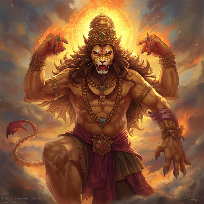 NARASIMHA, L’AVATAR LION DE VISHNU NARASIMHA, L’AVATAR LION DE VISHNU