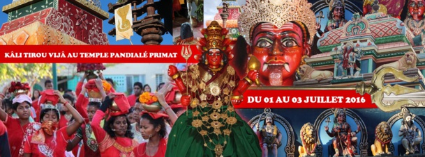 PROGRAMME FÊTE KÂLI 2016 AU TEMPLE PANDIALÉ PRIMAT DE SAINT-DENIS