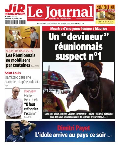 Maurice : Un prêtre malbar réunionnais soupçonné du meurtre d'une jeune femme Maurice : Un prêtre malbar réunionnais soupçonné du meurtre d'une jeune femme