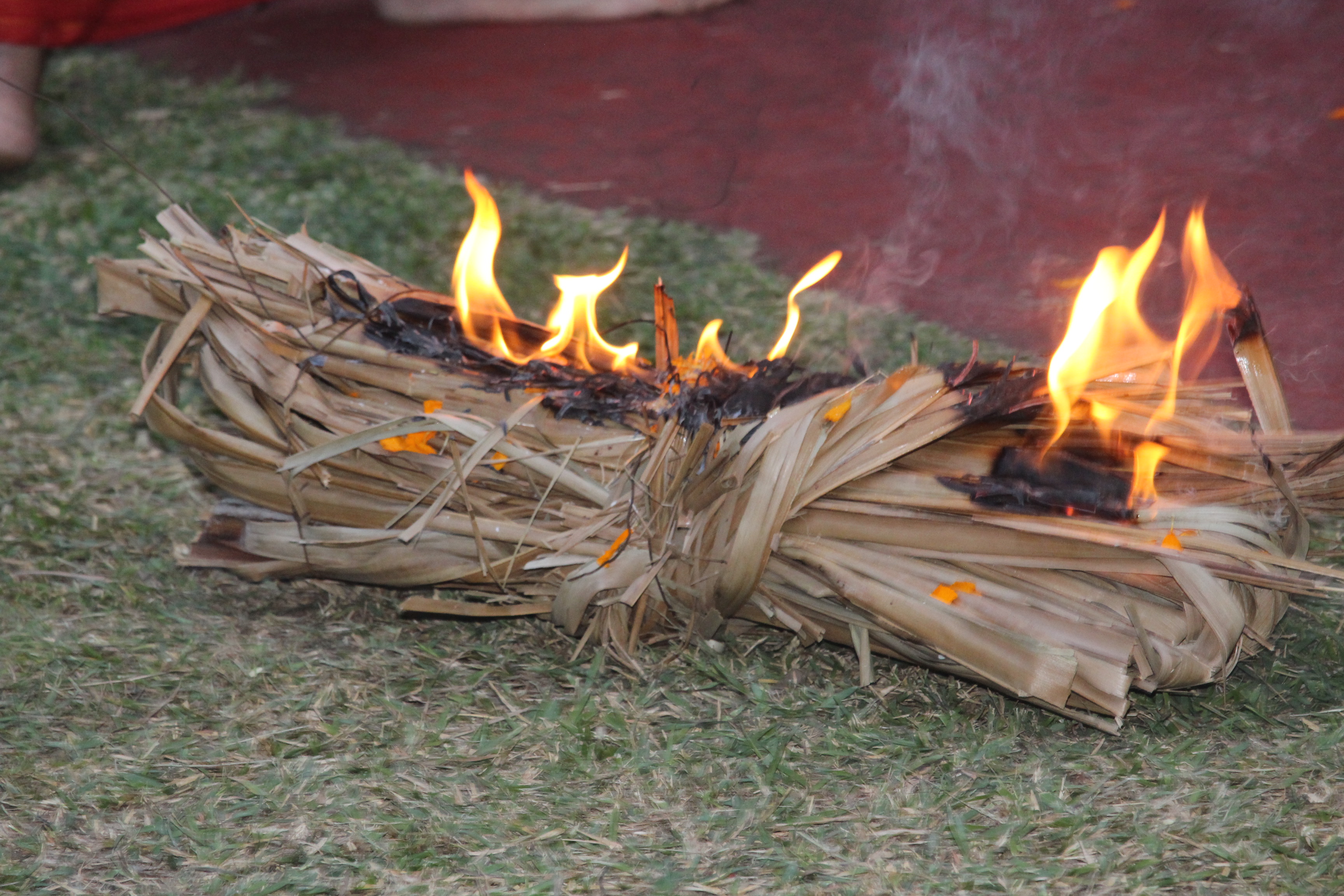 DÉBUT DES FESTIVITÉS POUR LA MARCHE SUR LE FEU AU TEMPLE PANDIALÉ PRIMAT 