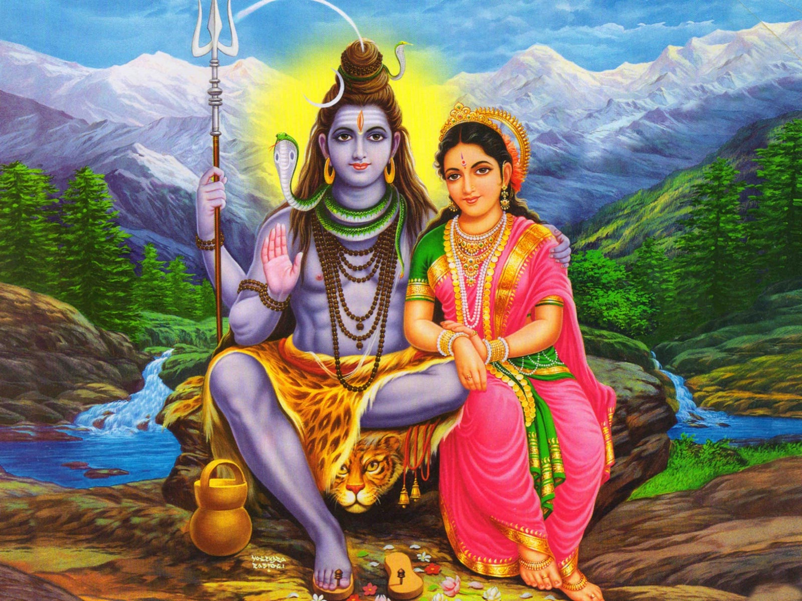 LA RELATION ENTRE SHIVA ET PARVATI