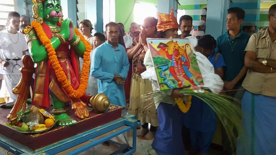 CODY ETTRAM GÔVINDEN AU TEMPLE MAHA VISHNU DE L'ETANG CAMBUSTON 