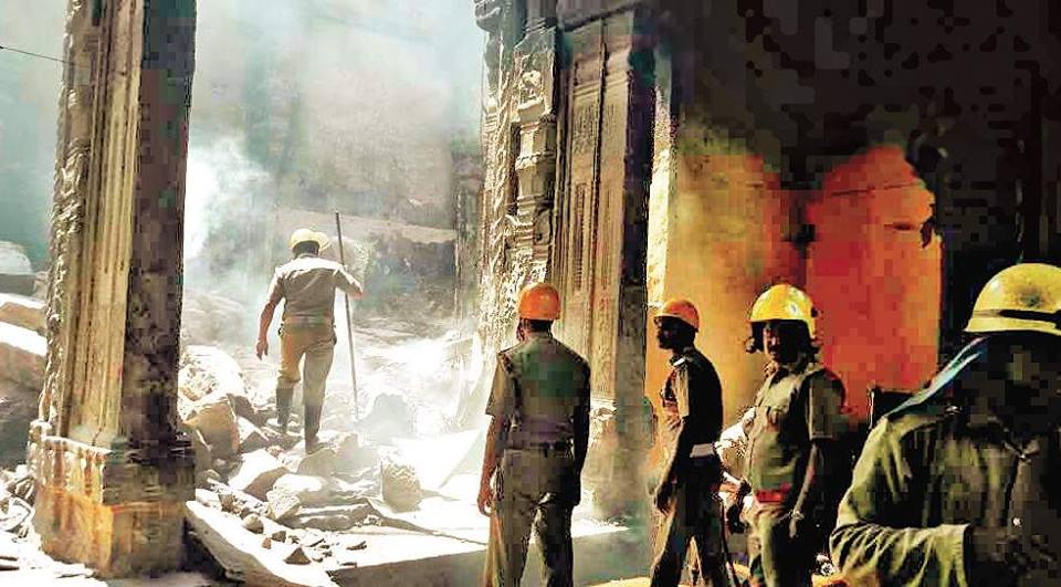 INCENDIE MAJEUR AU TEMPLE MEENAKSHI À MADURAI 