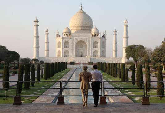 Emmanuel Macron au Taj Mahal, une très médiatique visite « privée »