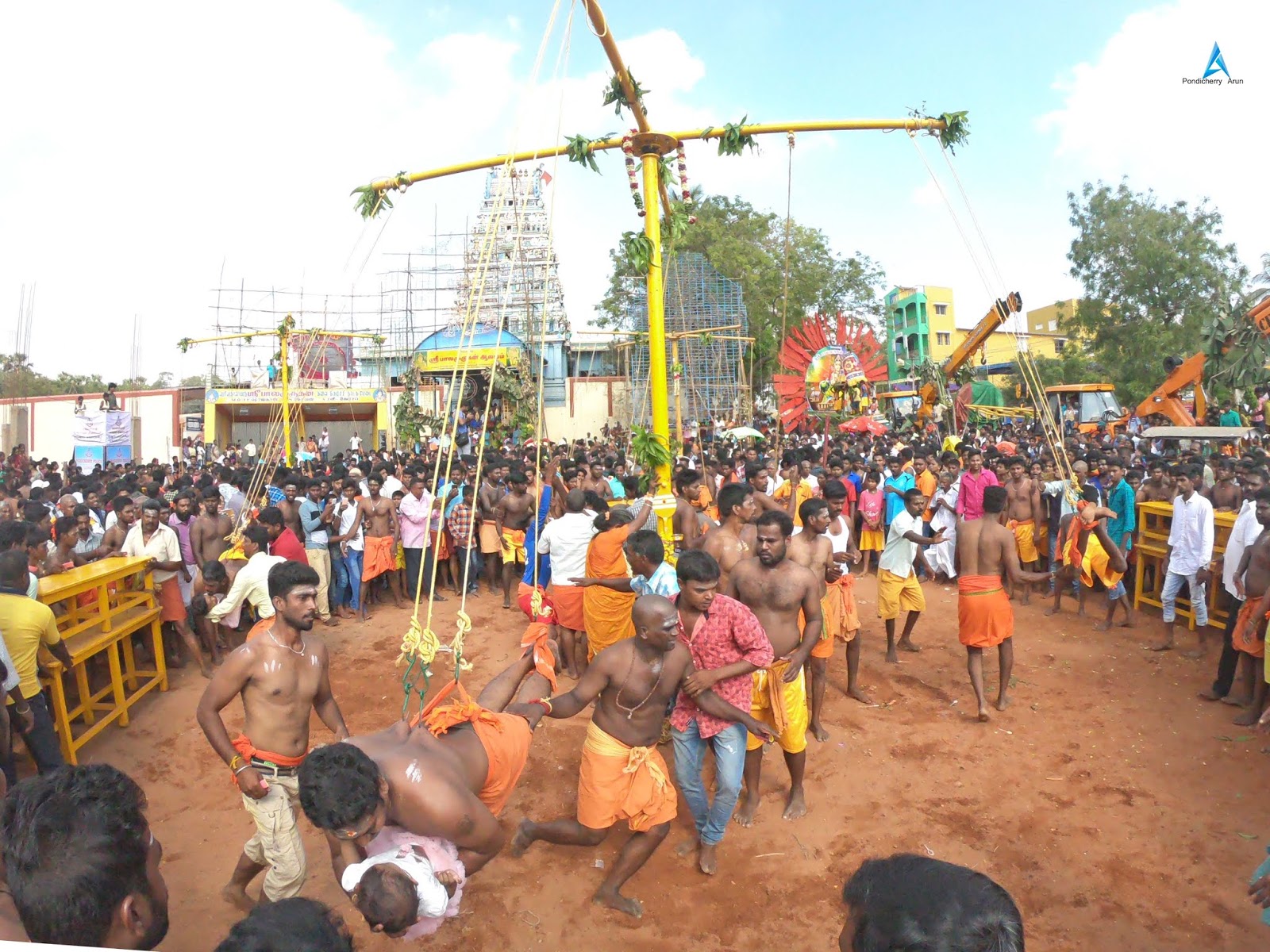 CÉLÉBRATION DE PANGUNI UTHIRAM 2019 AU TEMPLE KALAPET DE PONDICHÉRY 