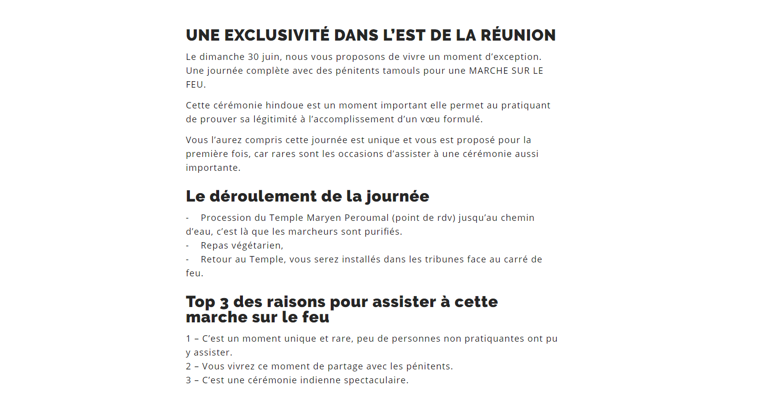 QUAND L'OFFICE DU TOURISME FAIT PAYÉ POUR ASSISTER À  UNE MARCHE SUR LE FEU