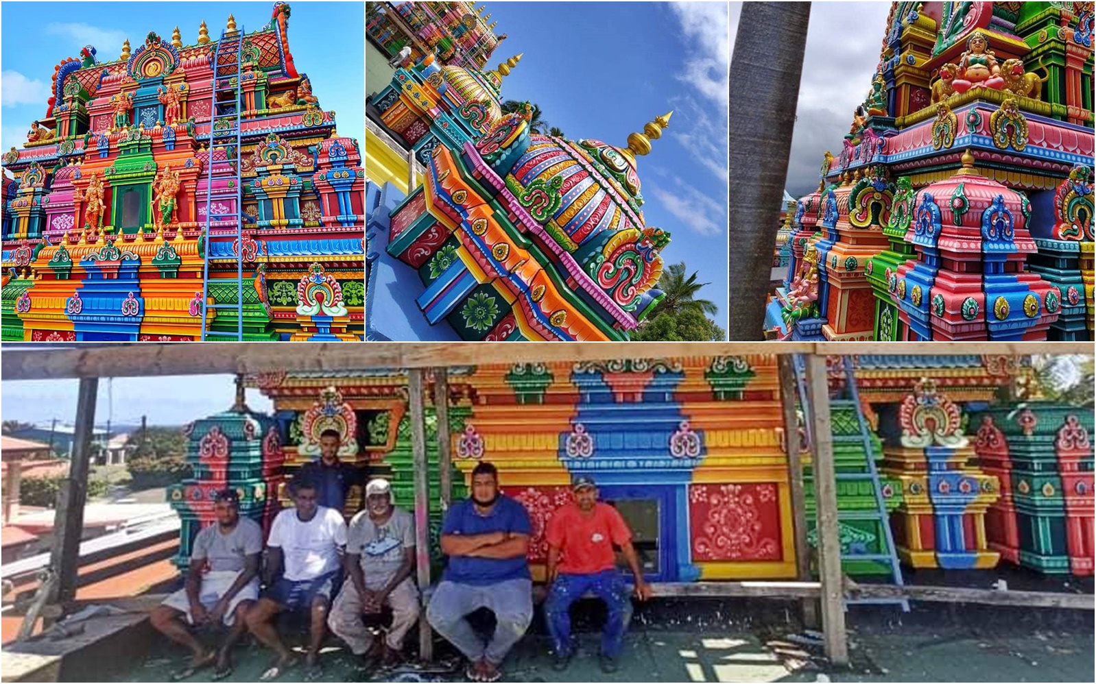 LE TEMPLE DU COLOSSE REPREND DES COULEURS