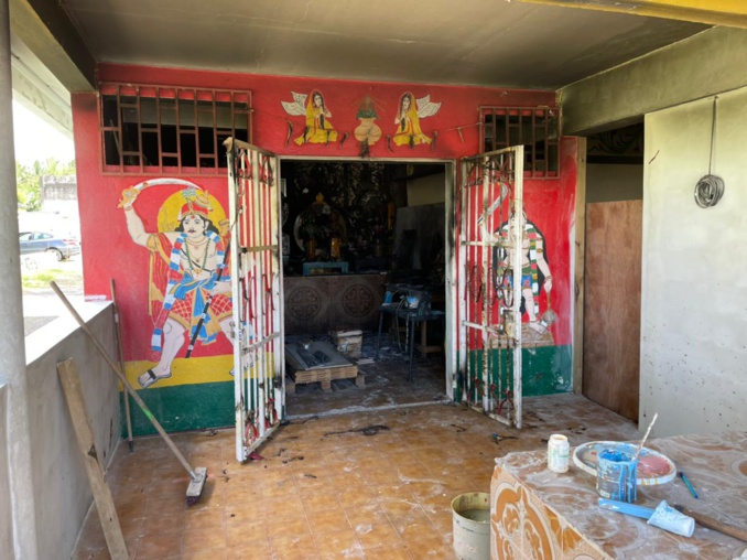 TEMPLE PANDIALÉ À SAINT-ANDRÉ : ENTRE STATUES VOLÉES ET KÔVIL INCENDIÉES