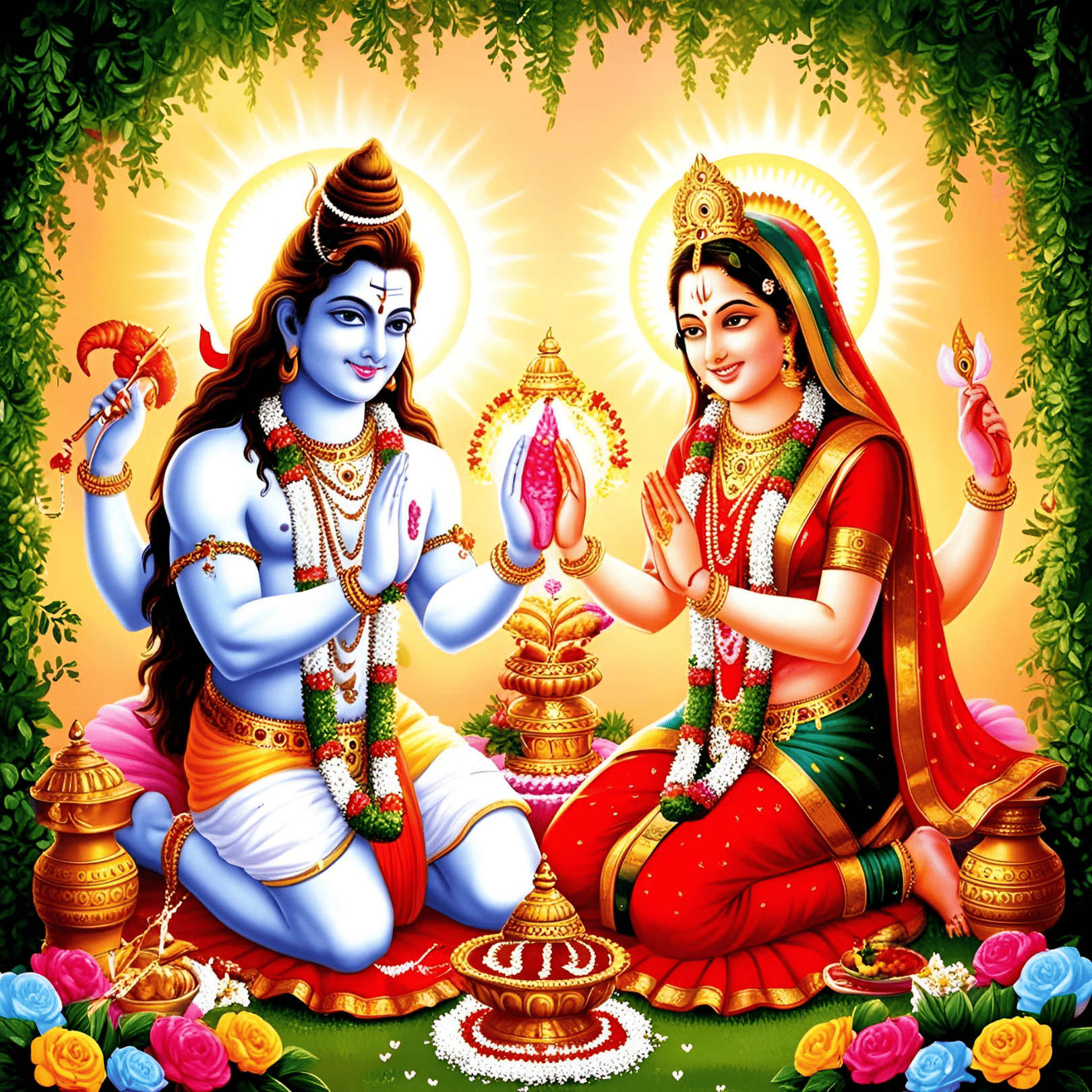 LE MEENAKSHI THIRUKALYANAM : LE MARIAGE SACRÉ DE MEENAKSHI ET SHIVA