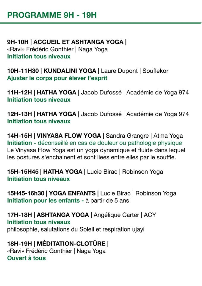 Journée Mondiale du yoga