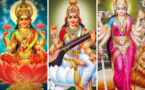 QUE SYMBOLISENT LES DÉESSES LAKSHMI, SARASWATI ET DURGA ?