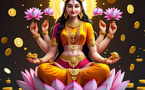 DÉESSE LAKSHMI – LA DIVINITÉ HINDOUE DE LA RICHESSE ET DE LA PROSPÉRITÉ