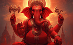 L’HISTOIRE ET LA SIGNIFICATION DE LA COULEUR ROUGE DE GANESHA