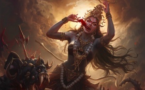 POURQUOI LA DÉESSE KALI EST-ELLE DÉPEINTE COMME BUVANT DU SANG ?