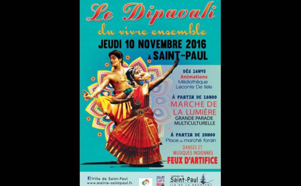 DIPAVALI 2016 À SAINT-PAUL SOUS LE THÈME DU VIVRE ENSEMBLE  