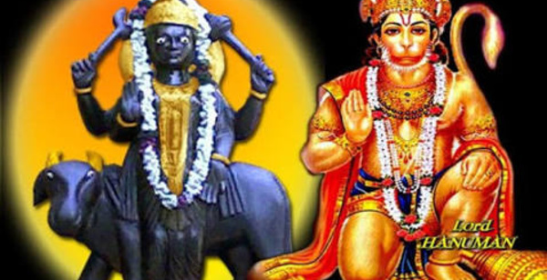 SEIGNEUR HANUMAN ET SHANI DEV