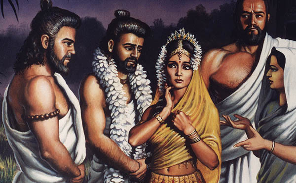 LE MARIAGE DE DRAUPADI AVEC 5 HOMMES : LE SYMBOLISME