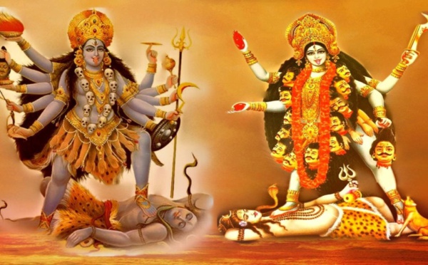 SIGNIFICATION DE KALI DEBOUT AU SOMMET DE SHIVA