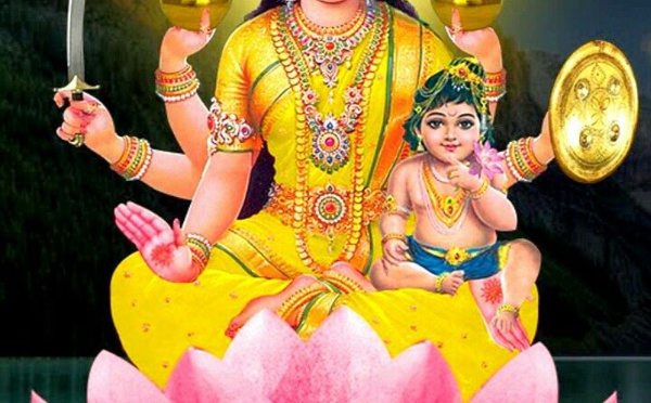 DÉESSE SANTANA LAKSHMI : PRIEZ POUR UN BON ENFANT