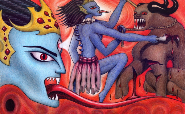 HISTOIRE DE LA DÉESSE KALI ET DU DÉMON RAKTABIJA