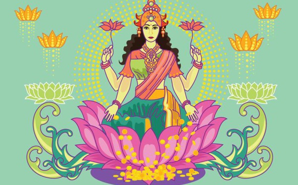 SRI LAKSHMI : SYMBOLE DE FORTUNE ET PROSPÉRITÉ 