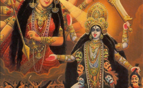 LA DÉESSE QUI A ÉMERGÉ DU VISAGE DE SHIVA