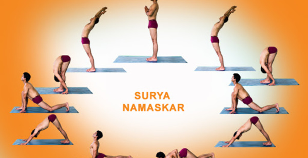 SURYA NAMASKAR MANTRAS AVEC SIGNIFICATION (SALUTATION DU SOLEIL)