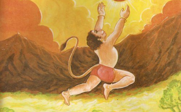 L'HISTOIRE D'HANUMAN QUI MANGE LE SOLEIL