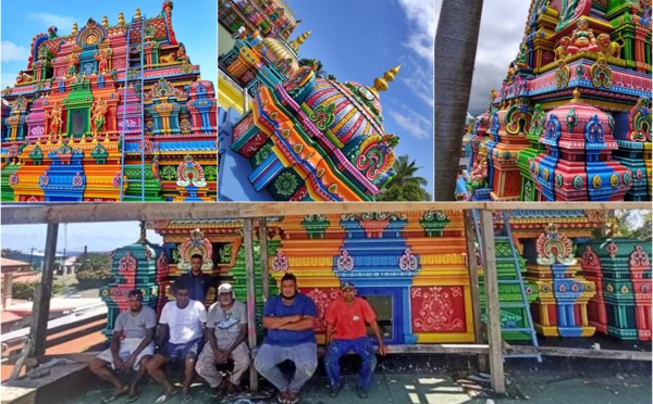 LE TEMPLE DU COLOSSE REPREND DES COULEURS