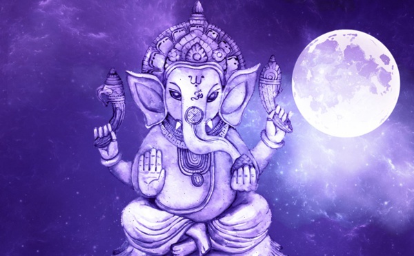 GANESH ET LA LUNE