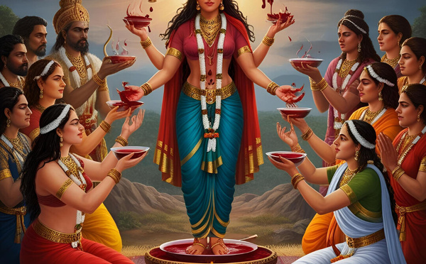 LE RITUEL SACRÉ DE KALI : OFFRANDE ANCESTRALE À LA DÉESSE DU SANG À LA RÉUNION