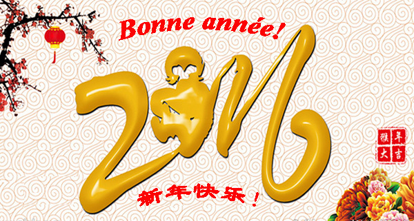 BONNE ANNÉE A LA COMMUNAUTÉ CHINOISE - L’ANNÉE DU SINGE 