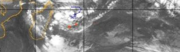 Deux systèmes dépressionnaires à côté de la Réunion