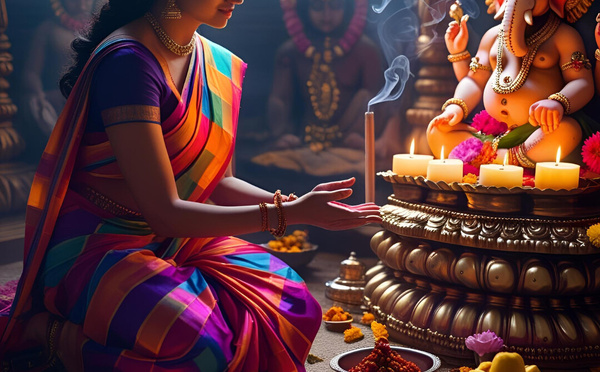LA SIGNIFICATION PROFONDE DE LA POOJA : L'ART D'HONORER ET D'AIMER