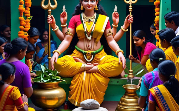 LA DÉESSE MARIAMMAN : PROTECTRICE ET PUISSANCE DIVINE DES VILLAGES INDIENS