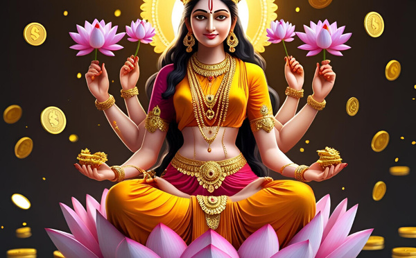DÉESSE LAKSHMI – LA DIVINITÉ HINDOUE DE LA RICHESSE ET DE LA PROSPÉRITÉ