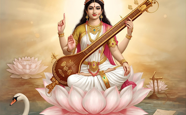 MANTRAS PUISSANTS DE SARASWATI POUR L’ÉDUCATION ET LA CONNAISSANCE